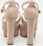 Jimmy Choo Pre-owned Suede sandals Gray Dames - Thumbnail 4