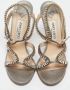 Jimmy Choo Pre-owned Suede sandals Gray Dames - Thumbnail 3