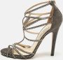 Jimmy Choo Pre-owned Suede sandals Gray Dames - Thumbnail 2