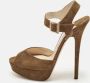 Jimmy Choo Pre-owned Suede sandals Green Dames - Thumbnail 2