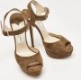 Jimmy Choo Pre-owned Suede sandals Green Dames - Thumbnail 4