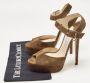 Jimmy Choo Pre-owned Suede sandals Green Dames - Thumbnail 9