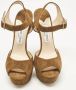 Jimmy Choo Pre-owned Suede sandals Green Dames - Thumbnail 2