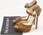 Jimmy Choo Pre-owned Suede sandals Green Dames - Thumbnail 8