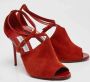 Jimmy Choo Pre-owned Suede sandals Orange Dames - Thumbnail 4