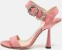 Jimmy Choo Pre-owned Suede sandals Pink Dames - Thumbnail 2