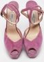 Jimmy Choo Pre-owned Suede sandals Purple Dames - Thumbnail 3