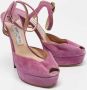 Jimmy Choo Pre-owned Suede sandals Purple Dames - Thumbnail 4