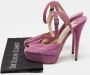 Jimmy Choo Pre-owned Suede sandals Purple Dames - Thumbnail 9