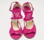 Jimmy Choo Pre-owned Suede sandals Purple Dames - Thumbnail 2