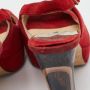 Jimmy Choo Pre-owned Suede sandals Red Dames - Thumbnail 8