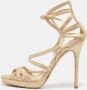 Jimmy Choo Pre-owned Suede sandals Yellow Dames - Thumbnail 2