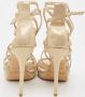 Jimmy Choo Pre-owned Suede sandals Yellow Dames - Thumbnail 5