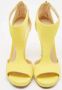 Jimmy Choo Pre-owned Suede sandals Yellow Dames - Thumbnail 3