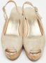 Jimmy Choo Pre-owned Suede sandals Yellow Dames - Thumbnail 2