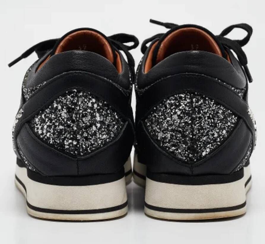 Jimmy Choo Pre-owned Suede sneakers Black Dames