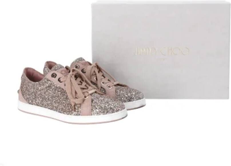 Jimmy Choo Pre-owned Suede sneakers Multicolor Dames