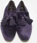 Jimmy Choo Pre-owned Velvet flats Purple Heren - Thumbnail 2