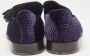 Jimmy Choo Pre-owned Velvet flats Purple Heren - Thumbnail 4