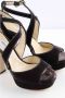 Jimmy Choo Pre-owned Velvet heels Black Dames - Thumbnail 3