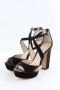 Jimmy Choo Pre-owned Velvet heels Black Dames - Thumbnail 4