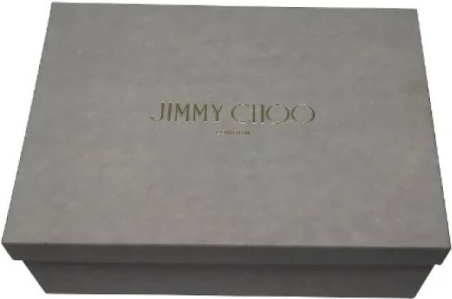 Jimmy Choo Pre-owned Velvet heels Red Dames