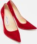 Jimmy Choo Pre-owned Velvet heels Red Dames - Thumbnail 4