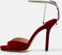 Jimmy Choo Pre-owned Velvet sandals Red Dames - Thumbnail 2