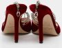 Jimmy Choo Pre-owned Velvet sandals Red Dames - Thumbnail 5