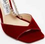 Jimmy Choo Pre-owned Velvet sandals Red Dames - Thumbnail 8