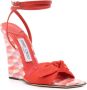 Jimmy Choo Rode Canvas Richelle Sandalen met Hak Red Dames - Thumbnail 2