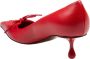 Jimmy Choo Rode Leren Pumps met Veters Red Dames - Thumbnail 3