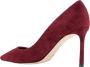 Jimmy Choo Rode Suède Stiletto Hakken Pumps Red Dames - Thumbnail 3