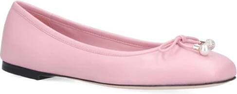 Jimmy Choo Roze Platte Schoenen Elegant Stijl Pink Dames