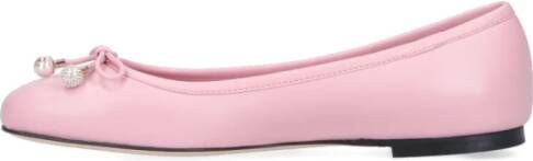 Jimmy Choo Roze Platte Schoenen Elegant Stijl Pink Dames