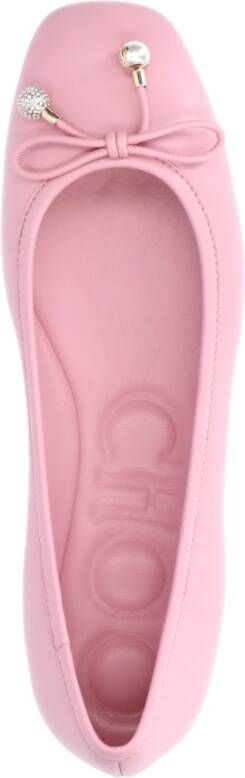 Jimmy Choo Roze Platte Schoenen Elegant Stijl Pink Dames