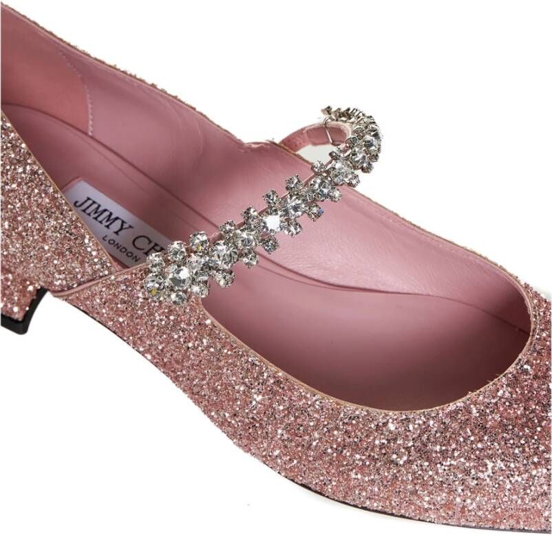 Jimmy Choo Roze Platte Schoenen voor Vrouwen Pink Dames