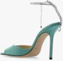 Jimmy Choo Saeda sandalen verfraaid met kristal Groen - Thumbnail 5