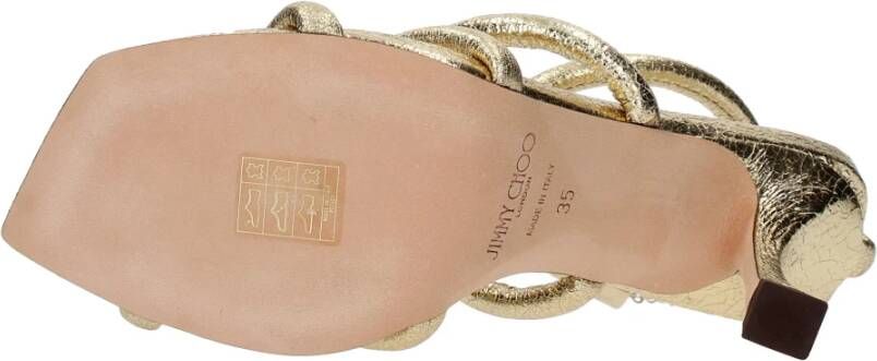 Jimmy Choo Sandalen Goud Yellow Dames