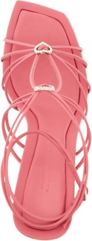 Jimmy Choo Sandalen met hartvormige kristallen Pink Dames