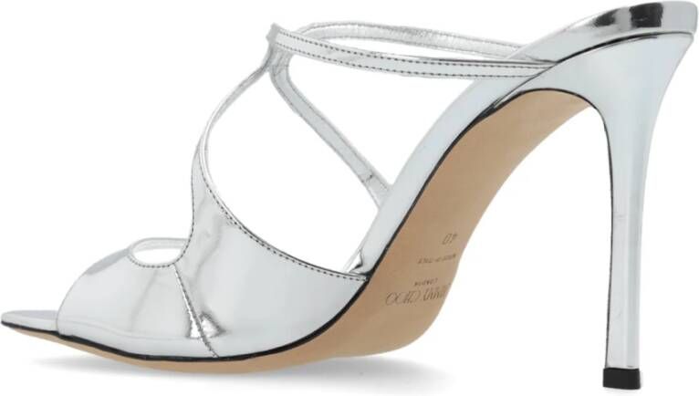 Jimmy Choo Sandalettes met hak 'Anise' Gray Dames