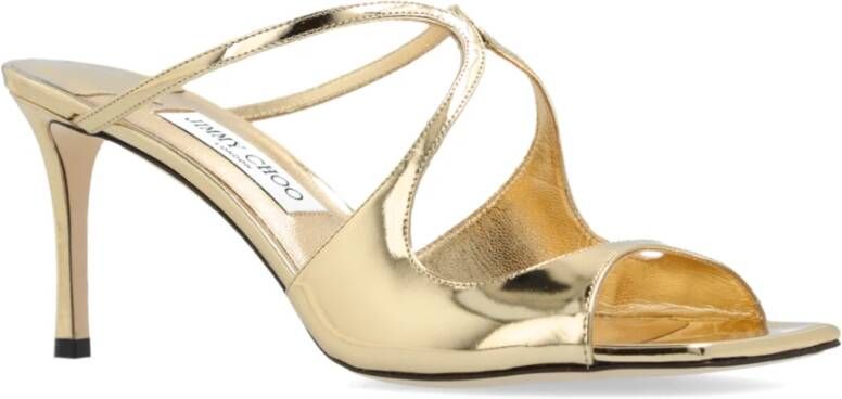 Jimmy Choo Sandalettes met hak Anise Yellow Dames