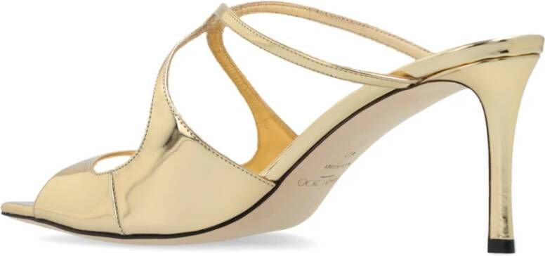 Jimmy Choo Sandalettes met hak Anise Yellow Dames