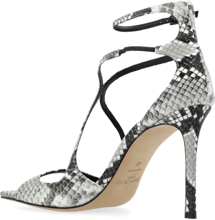 Jimmy Choo Sandalettes met hak 'Azia' Black Dames