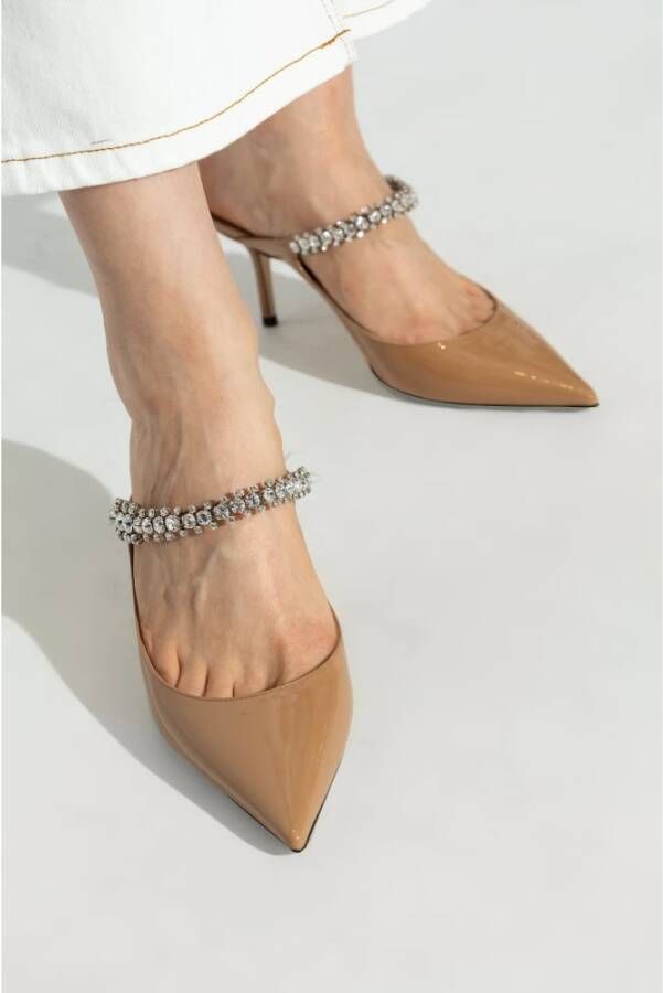 Jimmy Choo Sandalettes met hak 'Bing' Beige Dames