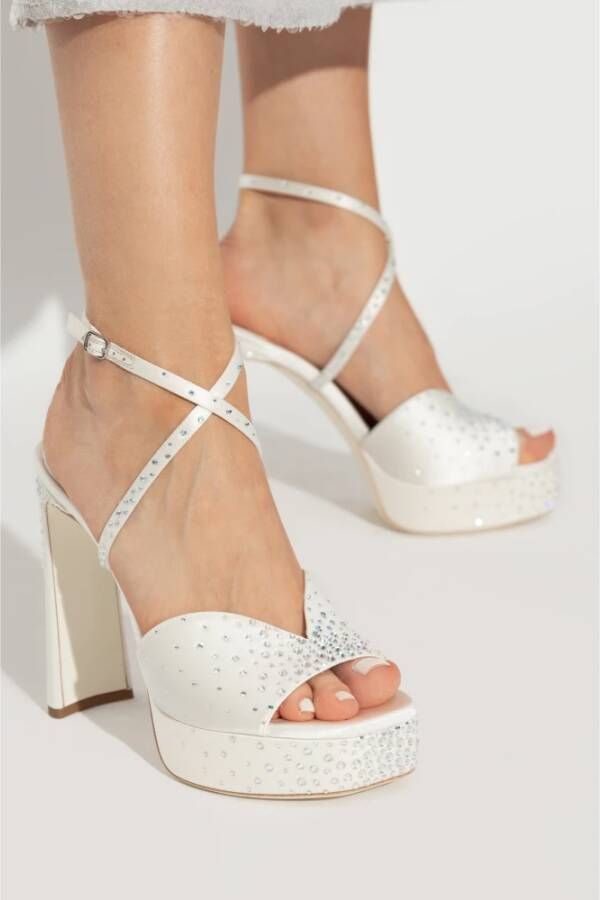 Jimmy Choo Sandalettes met hak Karli White Dames