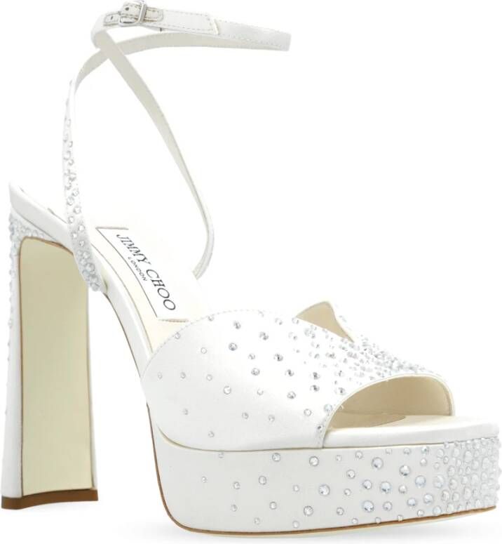 Jimmy Choo Sandalettes met hak Karli White Dames