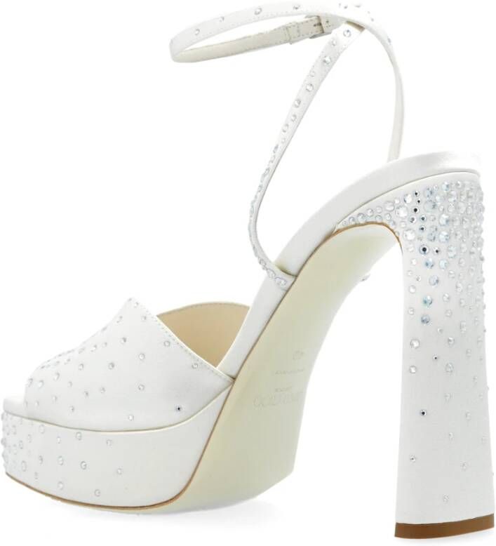 Jimmy Choo Sandalettes met hak Karli White Dames