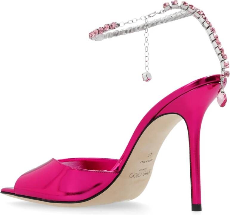 Jimmy Choo Sandalettes met hak Saeda Pink Dames