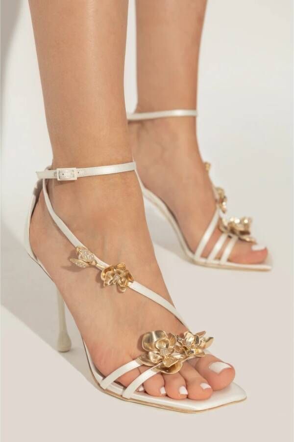 Jimmy Choo Sandalettes met hak Zea White Dames